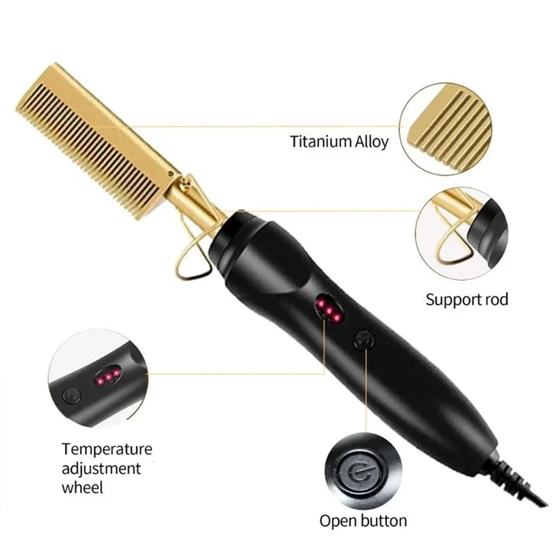 1800 Points | Ashimary 3 In 1 Hot Comb Electric for Wigs