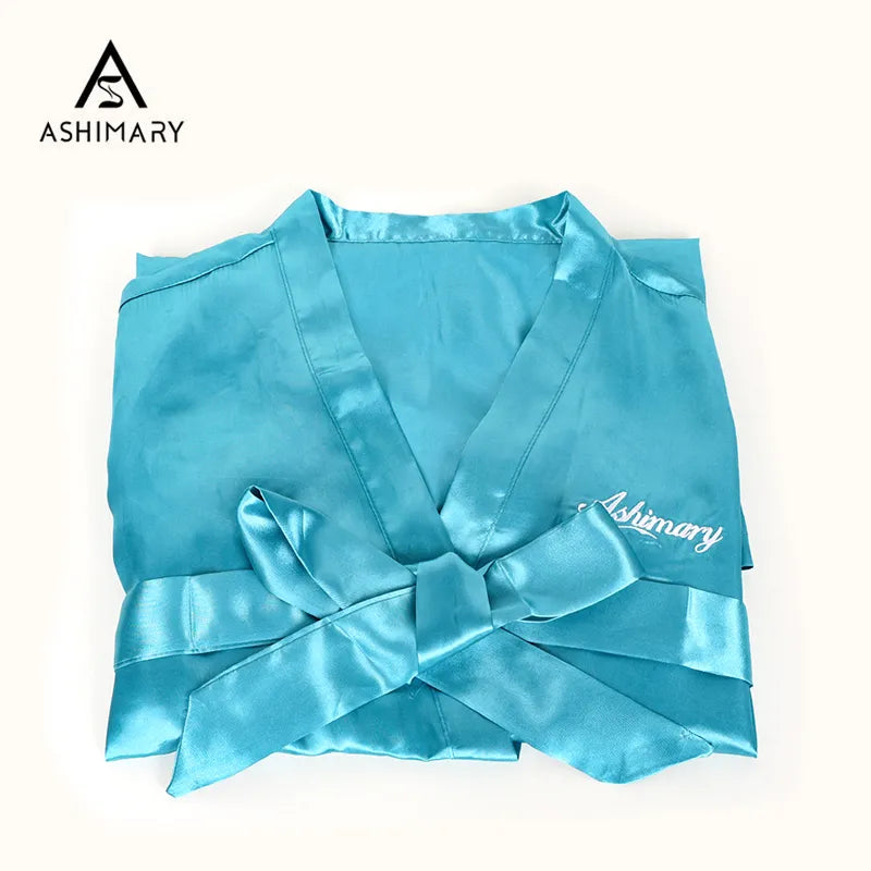1500 Points | Ashimary Silk Night Robe Comfortable & Smooth Robe