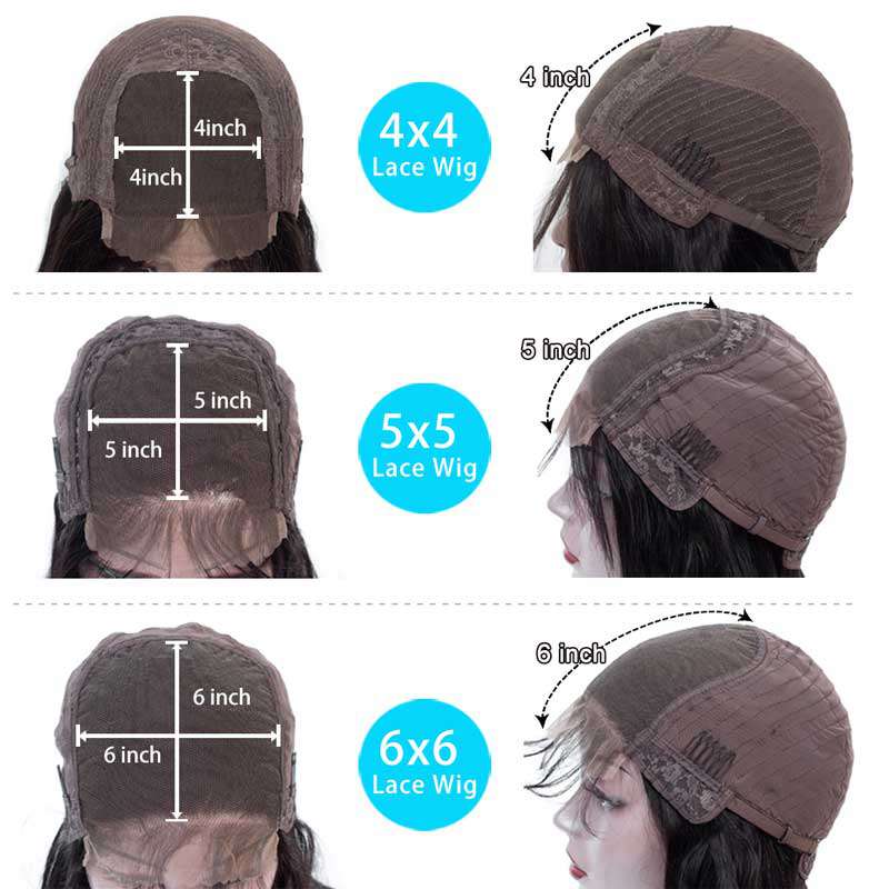 Loose Deep Wave Glueless 5*5 HD Transparent Lace Closure Wigs Ashimary Human Hair Natural Color