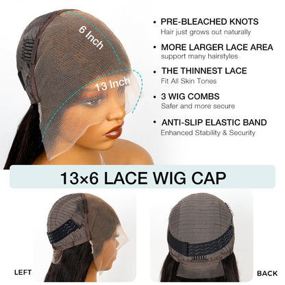 Deep Wave 99J Burgundy Virgin Hair Lace Frontal Wig