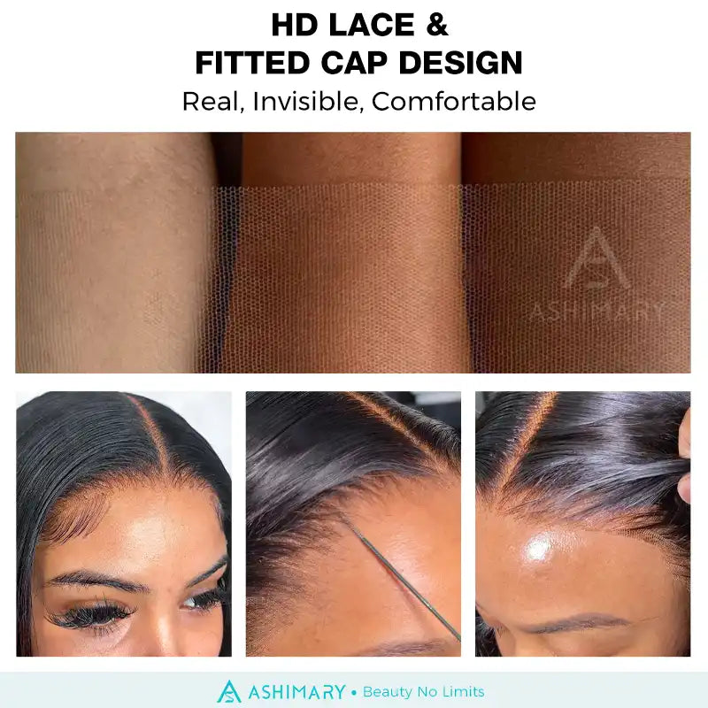 Low Maintenance Body Wave Wear & Go Pre-cut HD Lace Ready to Wear Bob Wig with Pre Plucked Hairline & Bleached Knots
