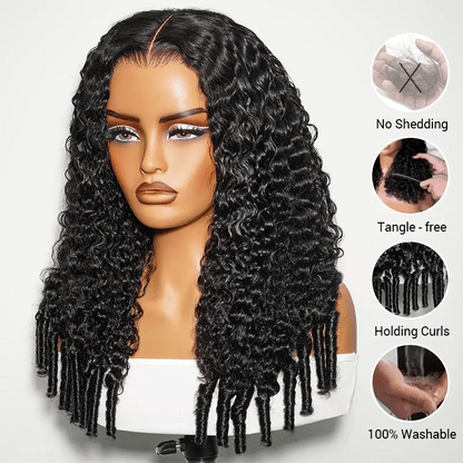 Burmese Curl 13x4 Lace Pull Go Wig Glueless Adjustable Cap Easy for Beginners Full Volume & Natural Edges