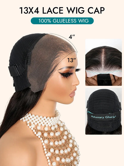 Burnt Honey & Platinum Deep Wave 13x4 Lace Pull Go Glueless Wig Light Brown Blonde Balayage Human Hair Wigs