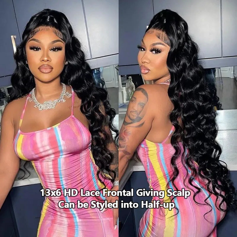 Loose Wave 13x4 13x6 Lace Frontal Wig 14A Brazilian Virgin Human Hair