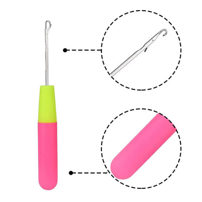300 Points | Essential Crochet Braid Tool Easy Install Crochet Hook