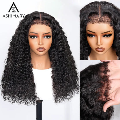 4C Edge Hairline Transparent Lace Front Deep Wave Wigs