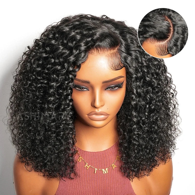 Trendy Curly Knotless 4x4 Lace Glueless Side Part Pre-Styled Wig Long Length