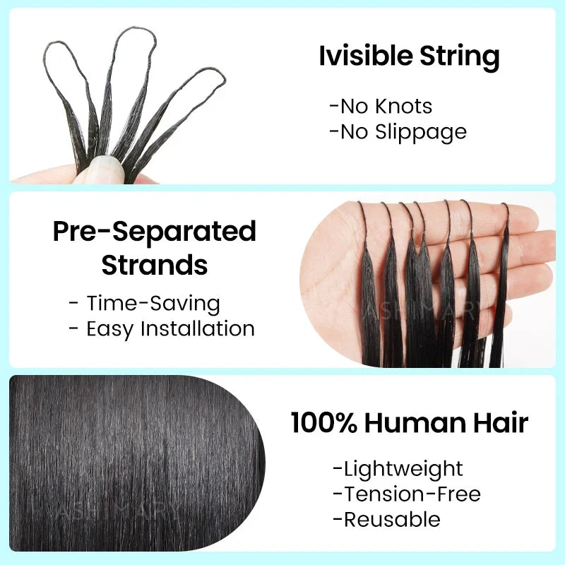 Kinky Straight Crochet Hair Natural Black Machine Made Feather Crochet Human Hair Extension