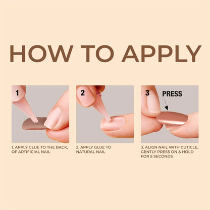 Ashimary Rebel Press On Nails With Gel Tips 1 Pack
