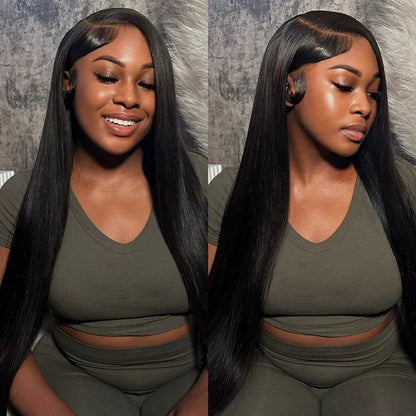 Flash Sale 6x4.5 Lace Closure Straight Hair Pre-Cut Lace Glueless Tiny Knots Wig