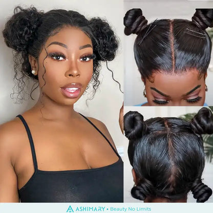 Deep Wave Full Lace Wig Ashimary Human Hair Wigs 250% Density