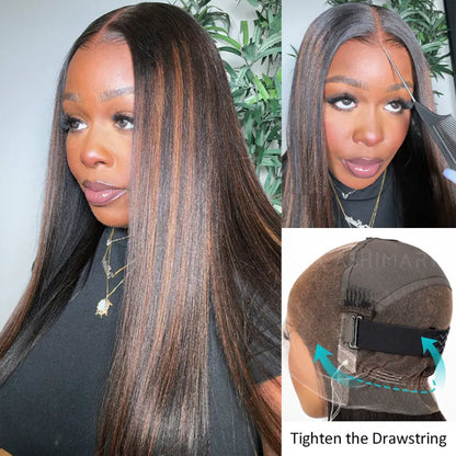 Highlight Straight Hair Parting Max Full Lace Frontal with Invisi Strap Pre Bleached & Plucked Wig