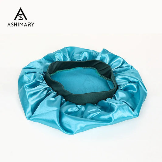 Ashimary Satin Bonnet Anti-Frizz Hair Protection Sleep Cap with Wide Elastic Band