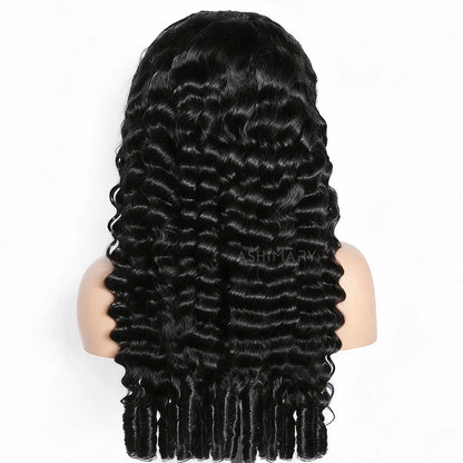 Burmese Loose Deep Wave Wig Glueless Pull Go 13x6 Full Lace Front with Snug Fit Drawstring