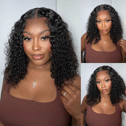 Jerry Curly Lace Closure Human Hair Wig