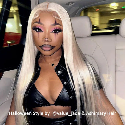 White HD Transparent 13*4 Full Lace Front Wigs Ashimary Human Hair