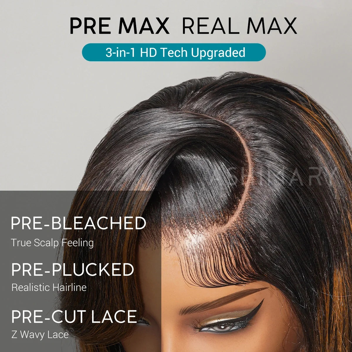 Brown Highlight Ombre 6x4.5 Lace Glueless Body Wave Wig Pre-Everything Salon Style Wig With Baby Hair
