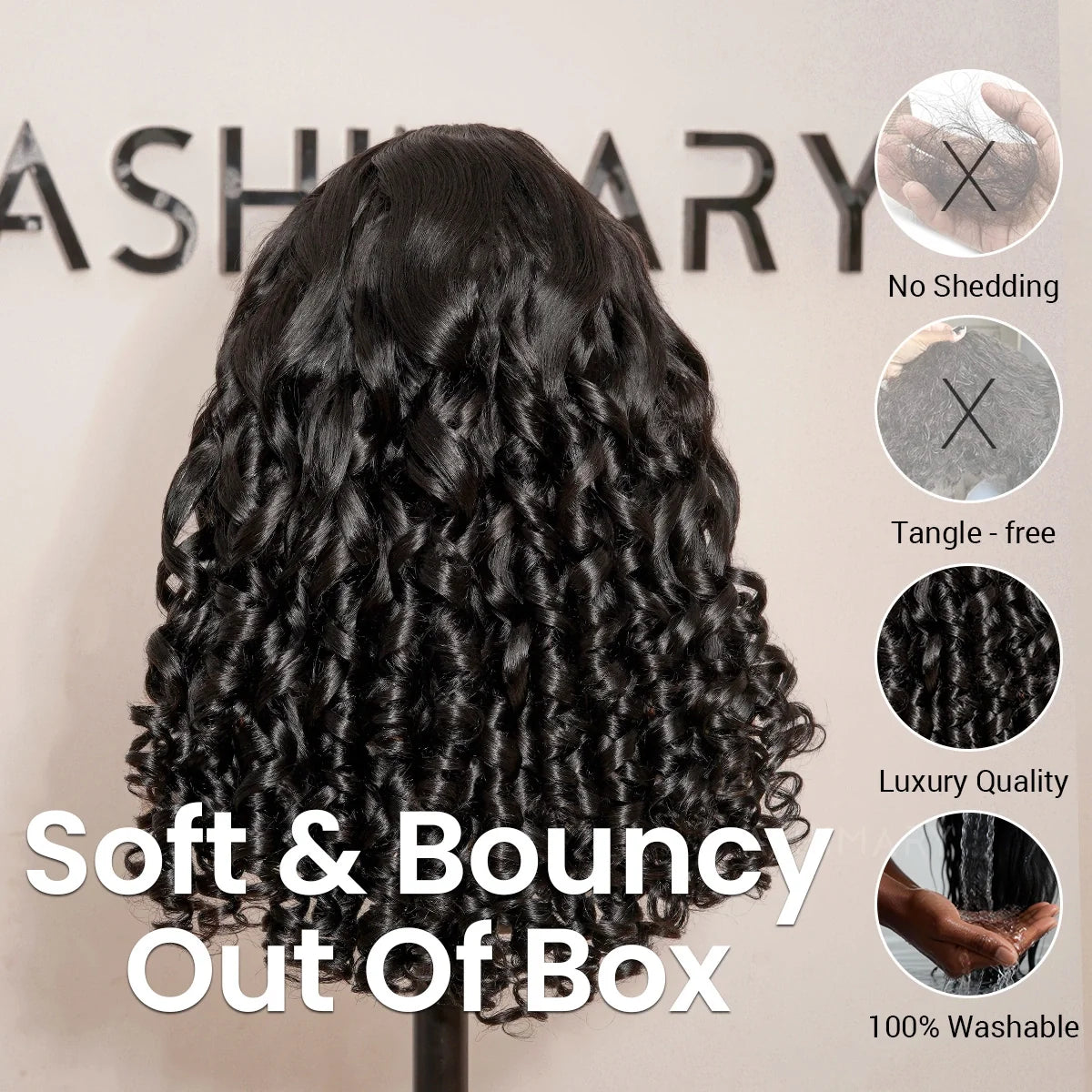 Bombshell Blowout 6x4.5 Pre-Cut Glueless Lace Wig Face-Framing Human Hair Wigs