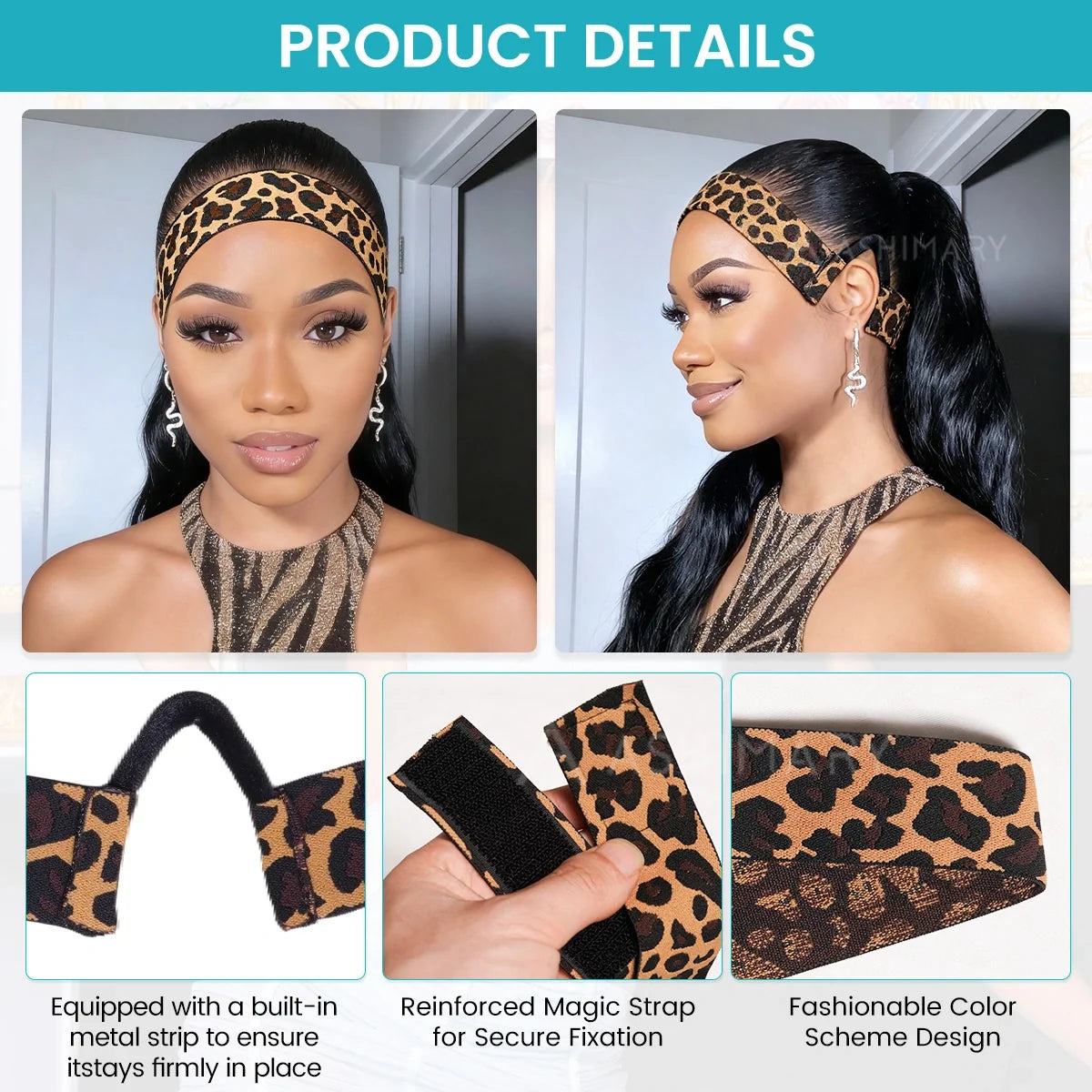 Ashimary Lace Melt Wig Band With V Shaped Ear Hanger Earless Headband
