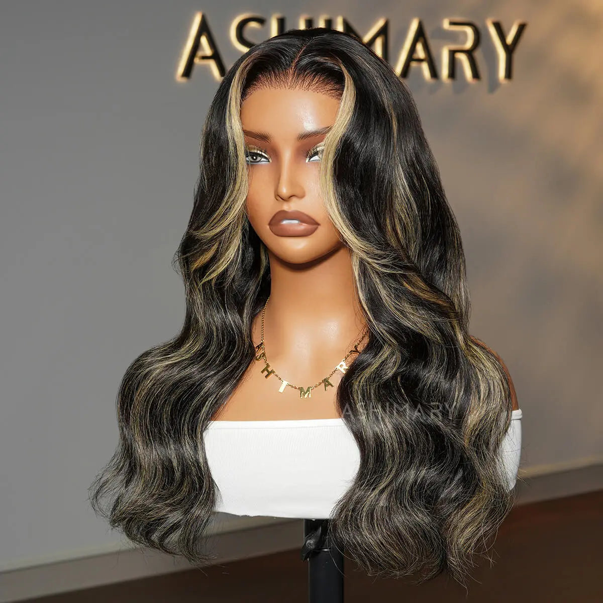 Butterscotch Blonde Highlights Body Wave 6x4.5 Lace Pre Everything Wig Put-On and Go Glueless Human Hair Wigs