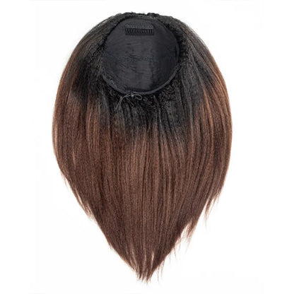 4C Edge Hairline 3.0 Half Wig with Drawstring Kinky Curly Ready To Go Wig 3 in 1 Half Wig Human Hair Affordable Wig