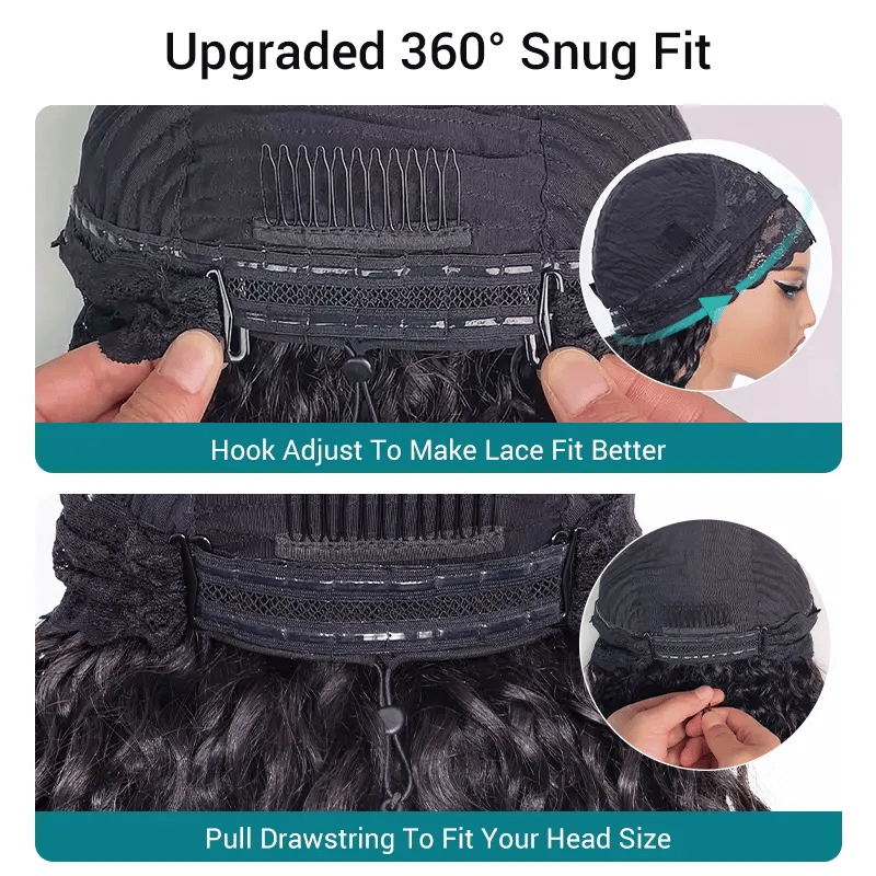 Body Wave Headband Wigs Human Hair 180% Density Glueless Wigs