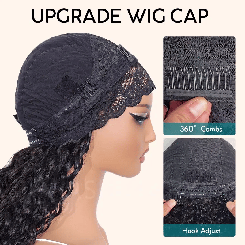 Body Wave Headband Wigs Human Hair 180% Density Glueless Wigs