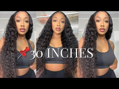 Loose Deep Wave Glueless 5*5 HD Transparent Lace Closure Wigs Ashimary Human Hair Natural Color
