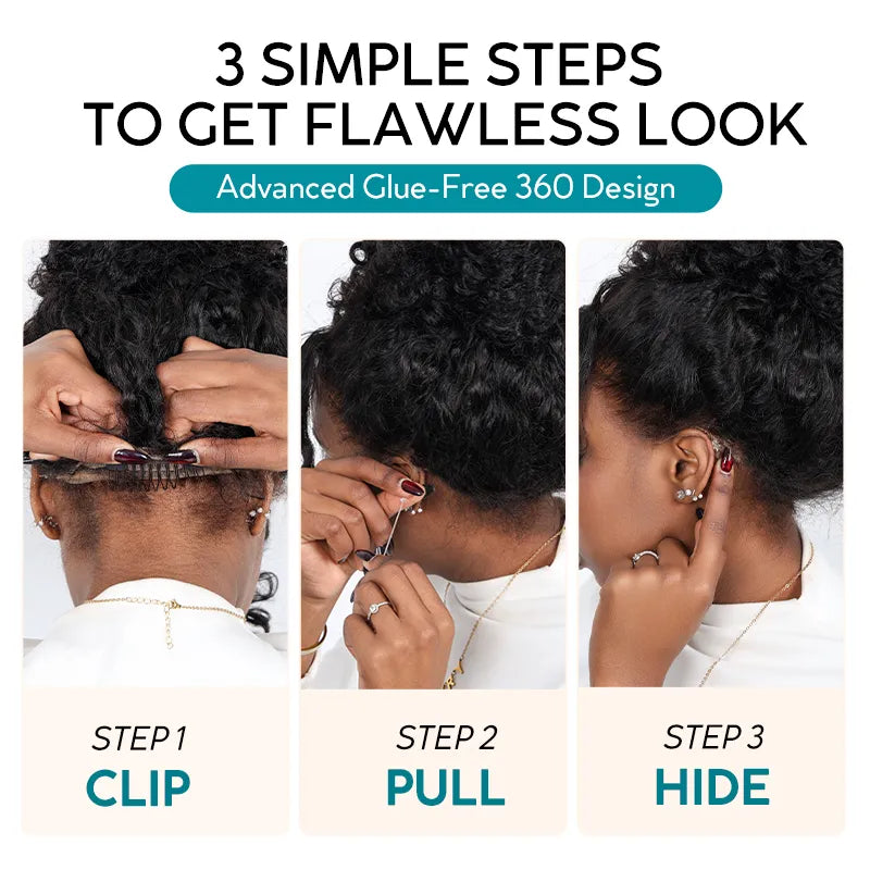 Two Strands Twists 360 Lace Frontal with Invisi Strap Pre-Braid Glueless Human Hair Wigs