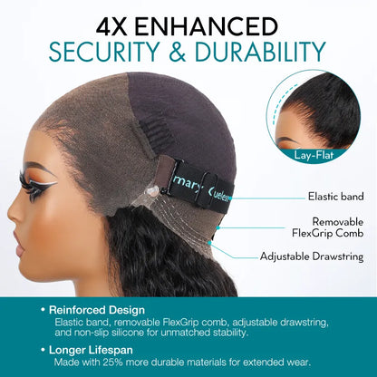 Balayage Highlights Dark Roots Layer Cut Body Wave 360 Skin Lace Frontal with Invisi Strap Human Hair Wig