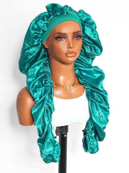 Long Satin Bonnet Suitable For Nighttime Hair Protection