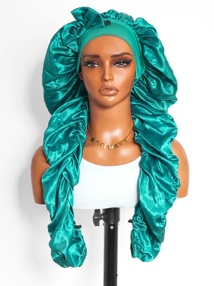 Long Satin Bonnet Suitable For Nighttime Hair Protection