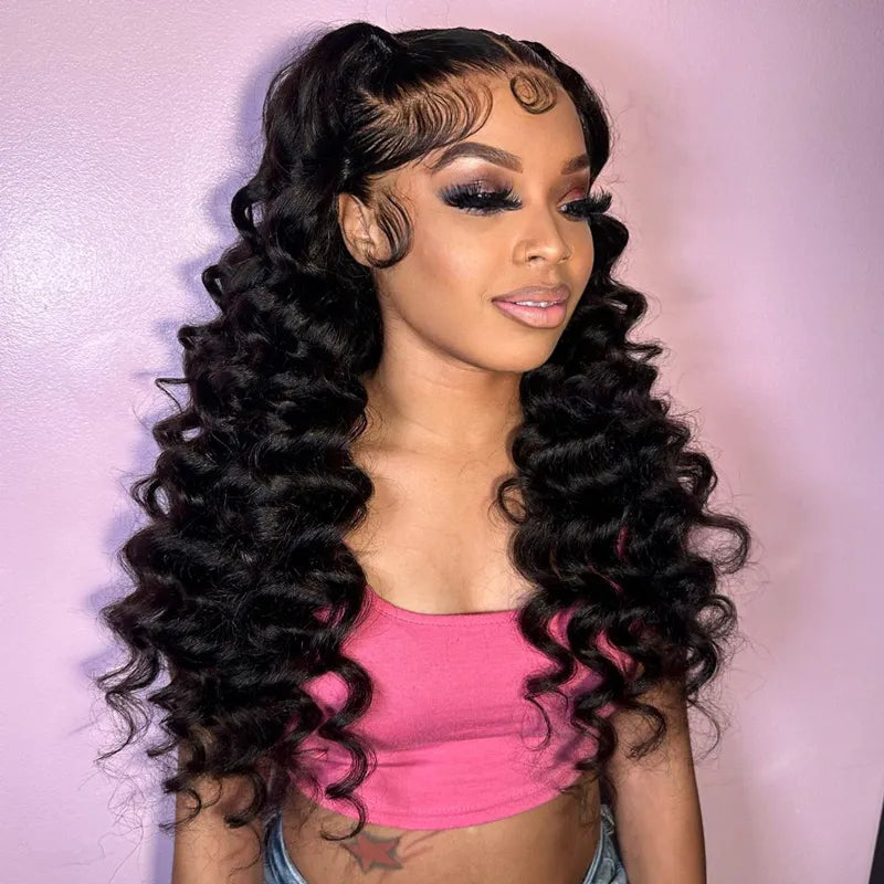 Loose Wave 13x4 13x6 Lace Frontal Wig 14A Brazilian Virgin Human Hair