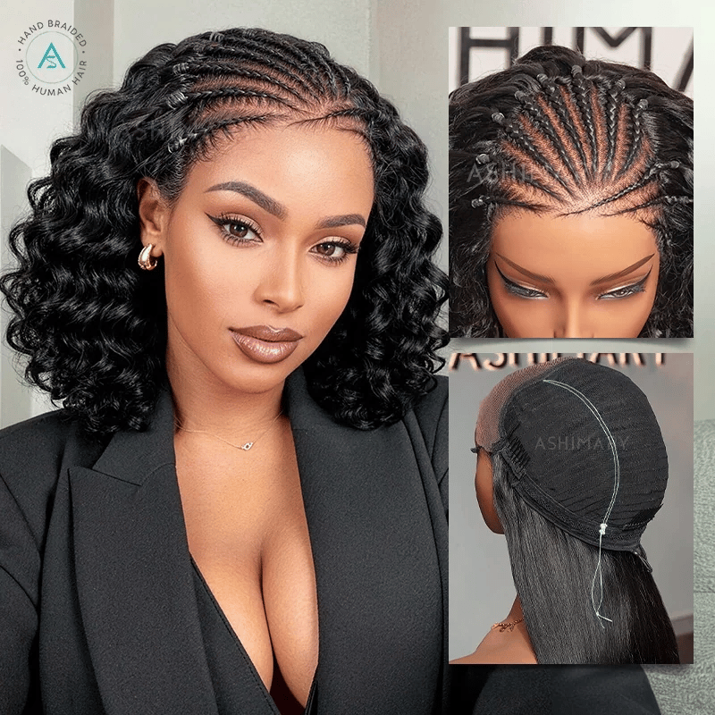 Chic & Voluminous Pre-Braided Bouncy Curly 7x5 StayLock™ Contour Structure 720° Snug Fit Glueless Salon Styled Wig $100 off