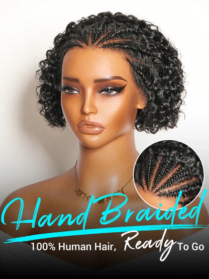 2 Wigs=$149 | Layer Cut Highlight 6x4.5 Lace Bob Wig + Glueless 13x4 Lace Braided Top Bob Wig