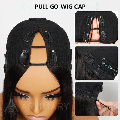 V Part Wig | Beginner Friendly Natural Scalp Curly Human Hair Upgrade Thin Part Wig