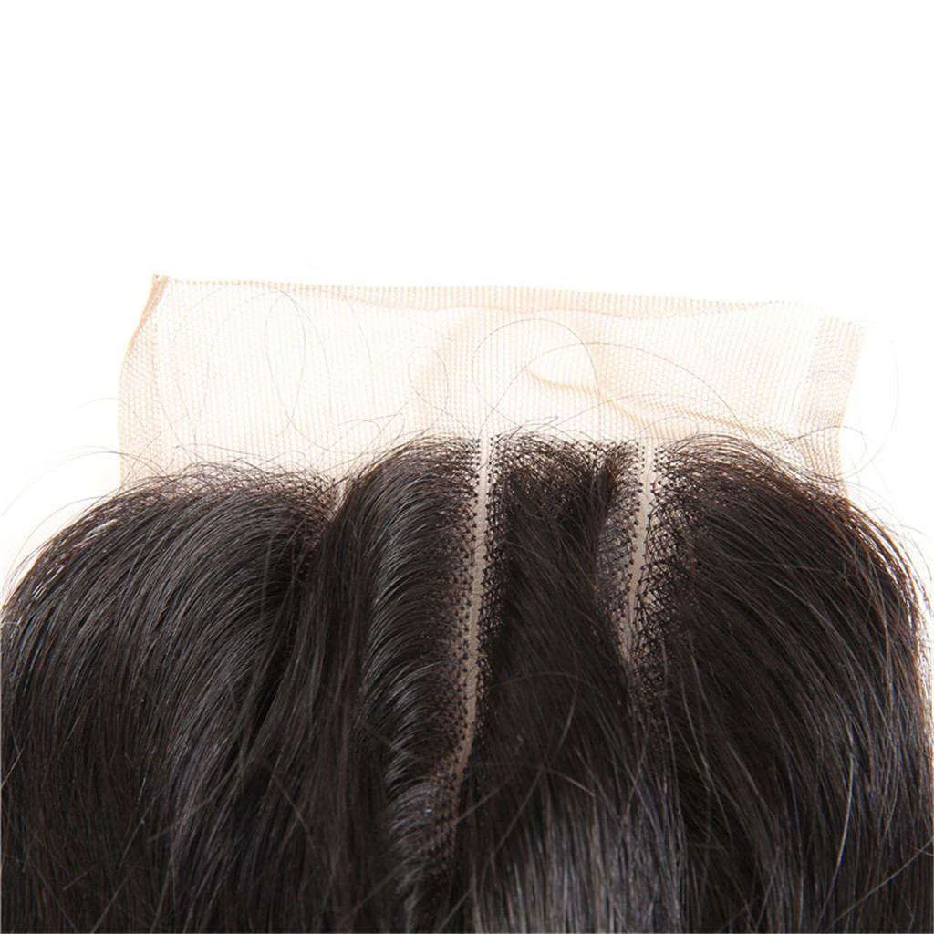 Loose Wave 4 Bundles With Closure Natural Color Human Hair Remy Hair