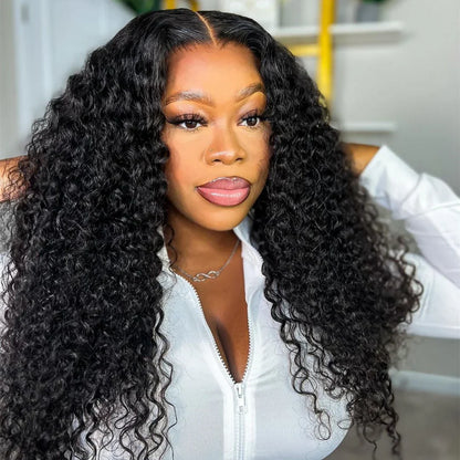 Water Wave Hair 4x4Inchs Lace Closure Natural Color 100% Human Hair