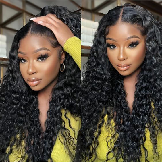 Water Wave Transparent hd Lace Front Wig 13*4 Lace Frontal Brazilian Human Hair