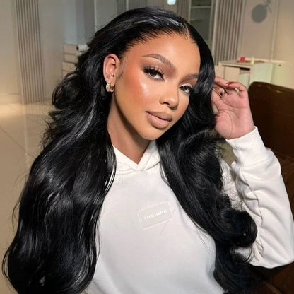 Body Wave Crochet Hair Natural Black Machine Made Feather Crochet Human Hair Extension